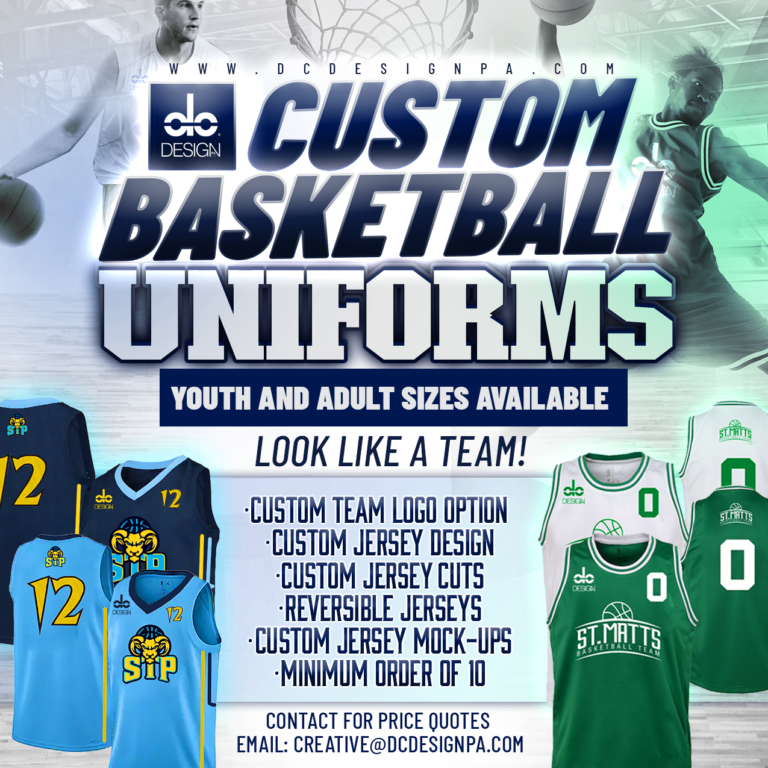 dc Design PA Sports Uniforms, dc Design PA, Basketball Uniforms York PA
